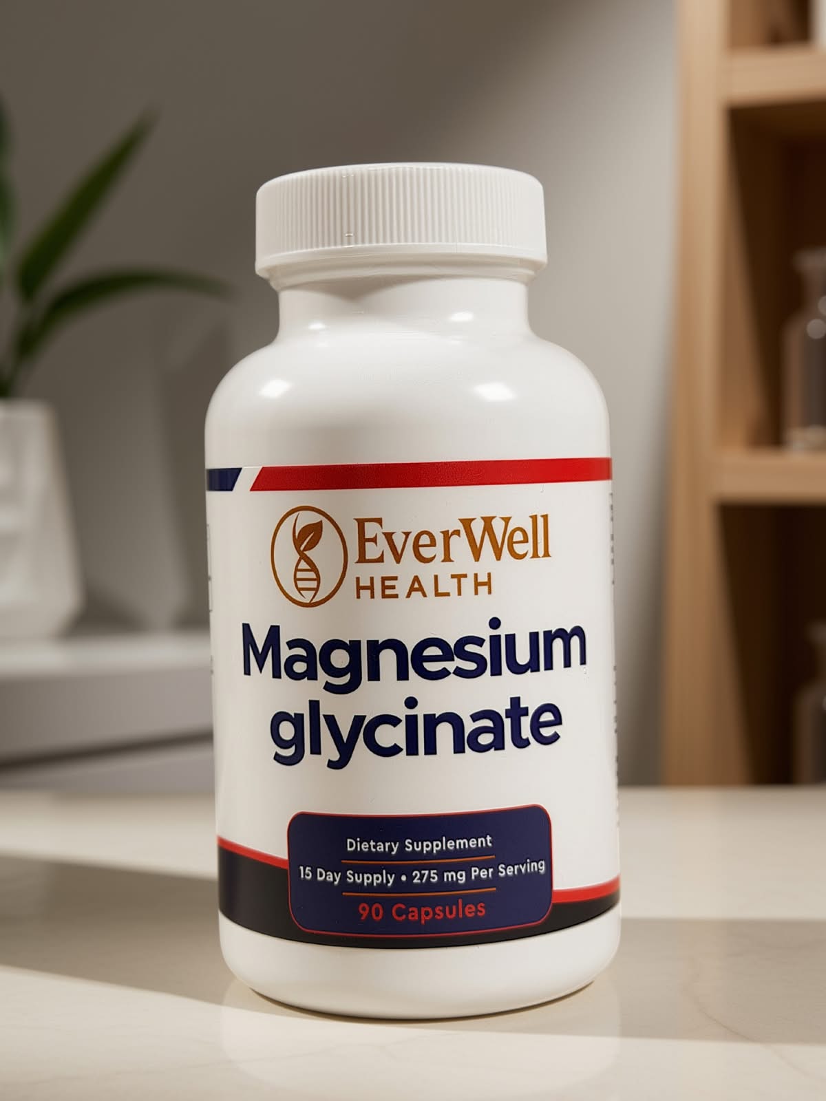 Magnesium Glycinate 275 mg, 90 Capsules
